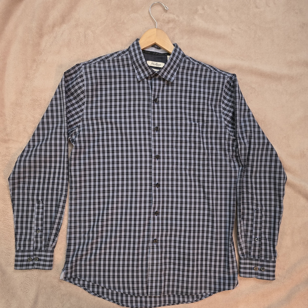 Van Heusen Blue Slim Fit Button Down Long Sleeve Shirt